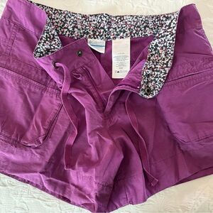 Columbia Women's Vibrant Purple Cargo Shorts